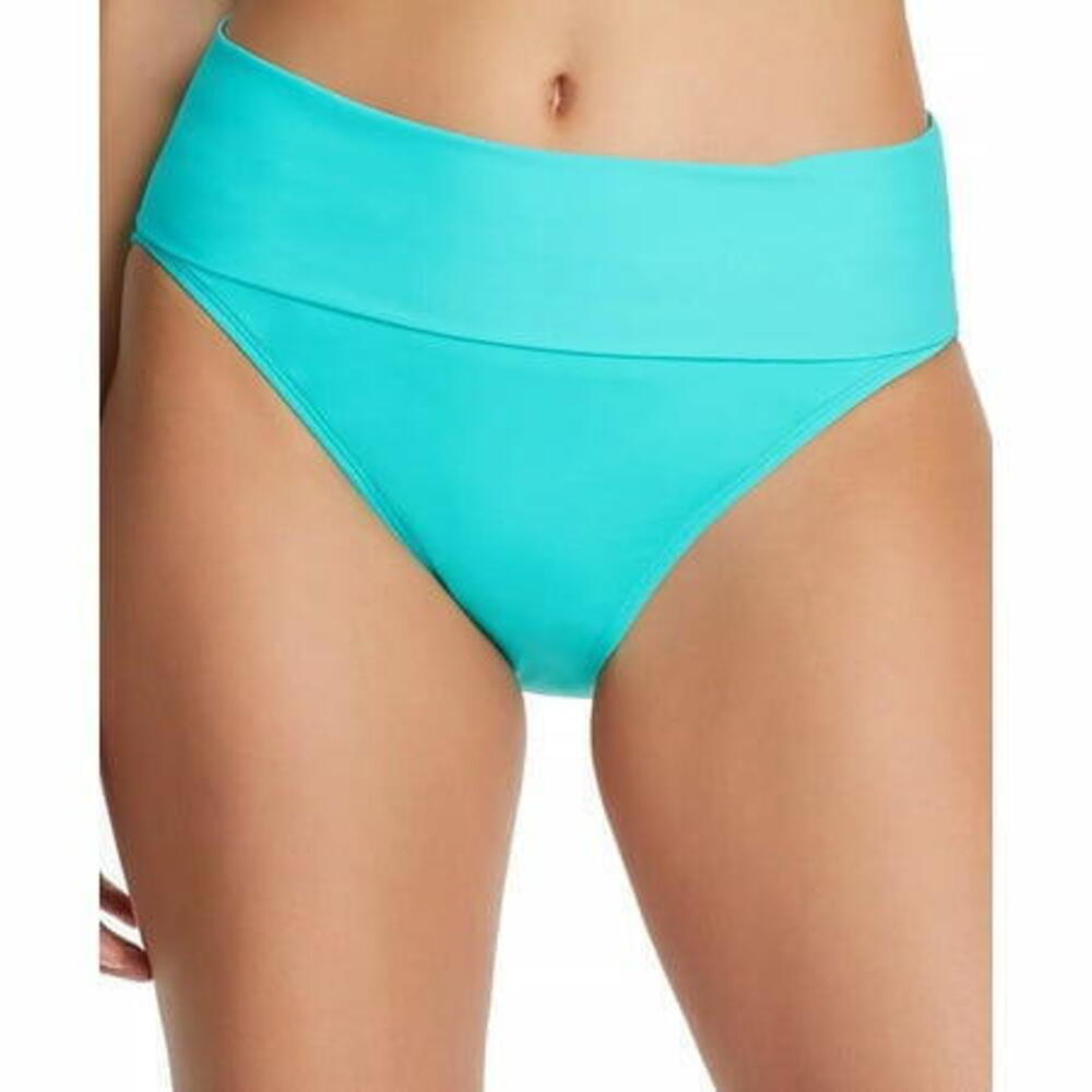 Bleu Rod Beattie Women's Blue Foldover Bikini Swim Bottom 14 NWT